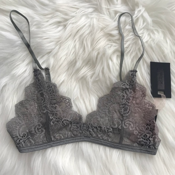 Nasty Gal Other - Nasty Gal | Grey Lace Bralette NWT Gray bra new